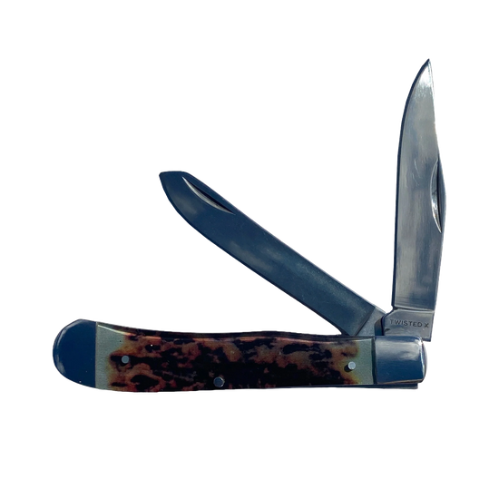 Twisted X Folding Stainless Blade Pocket Knife XK405