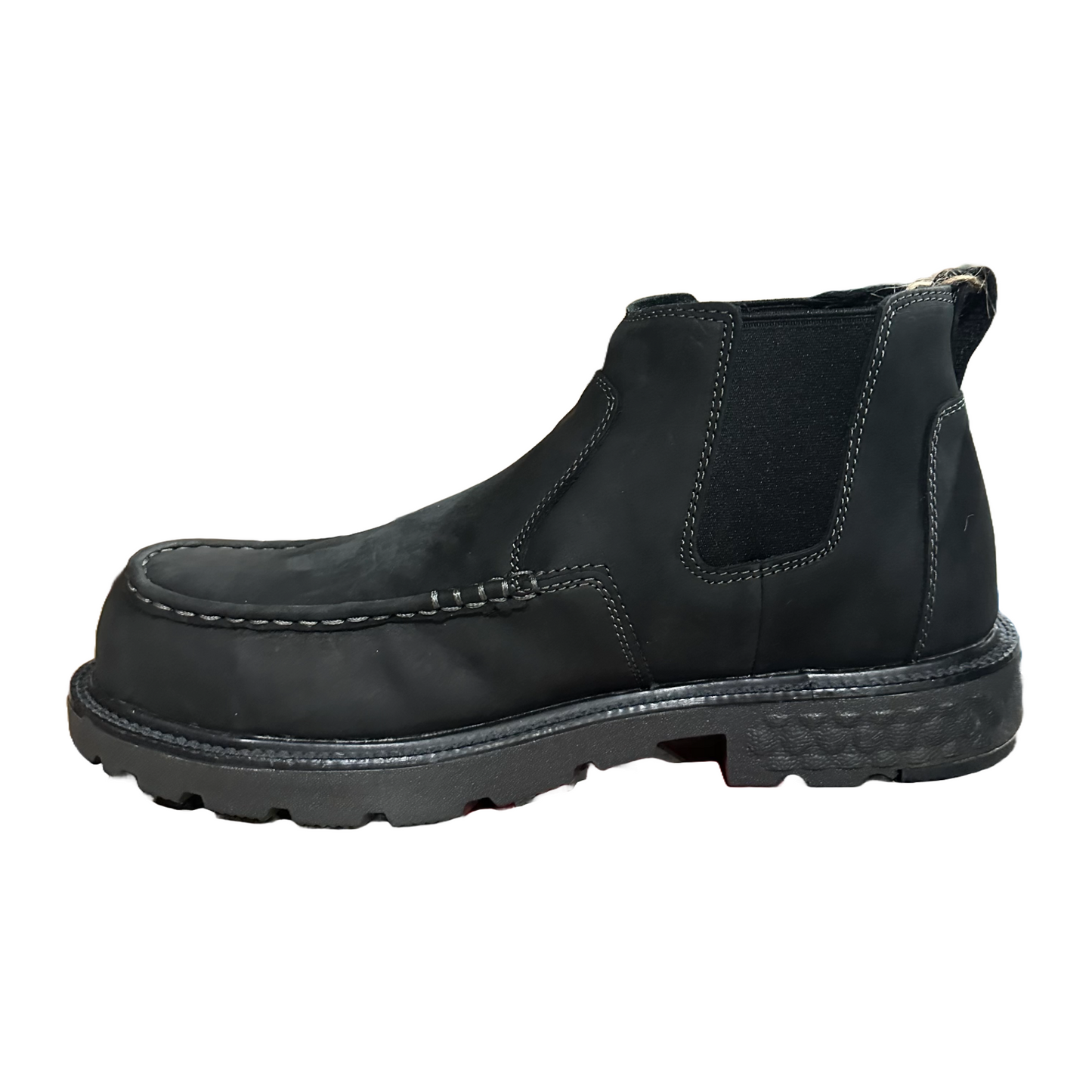 Twisted X Ladies Chelsea Black Moc Toe Work Boots MXCN006