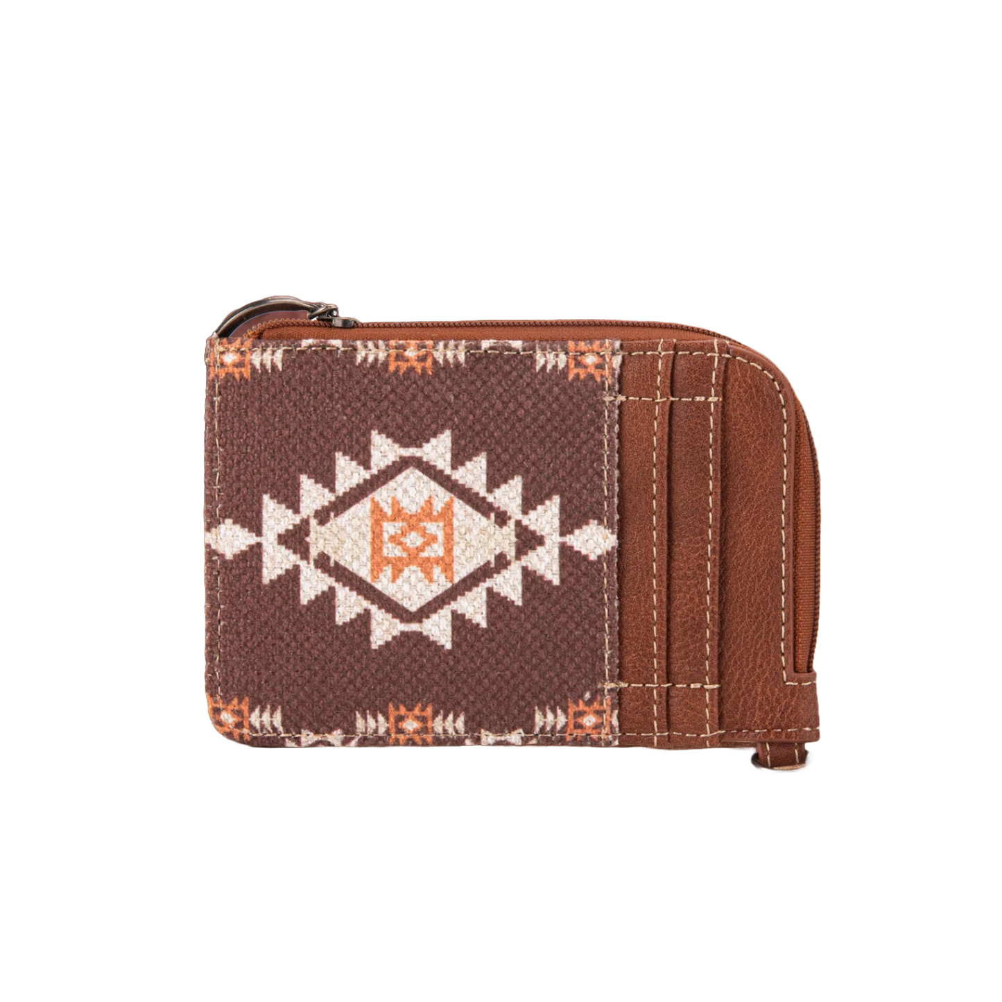 Wrangler Ladies Southwestern Mini Coffee Brown Card Case WG2203-W005CF