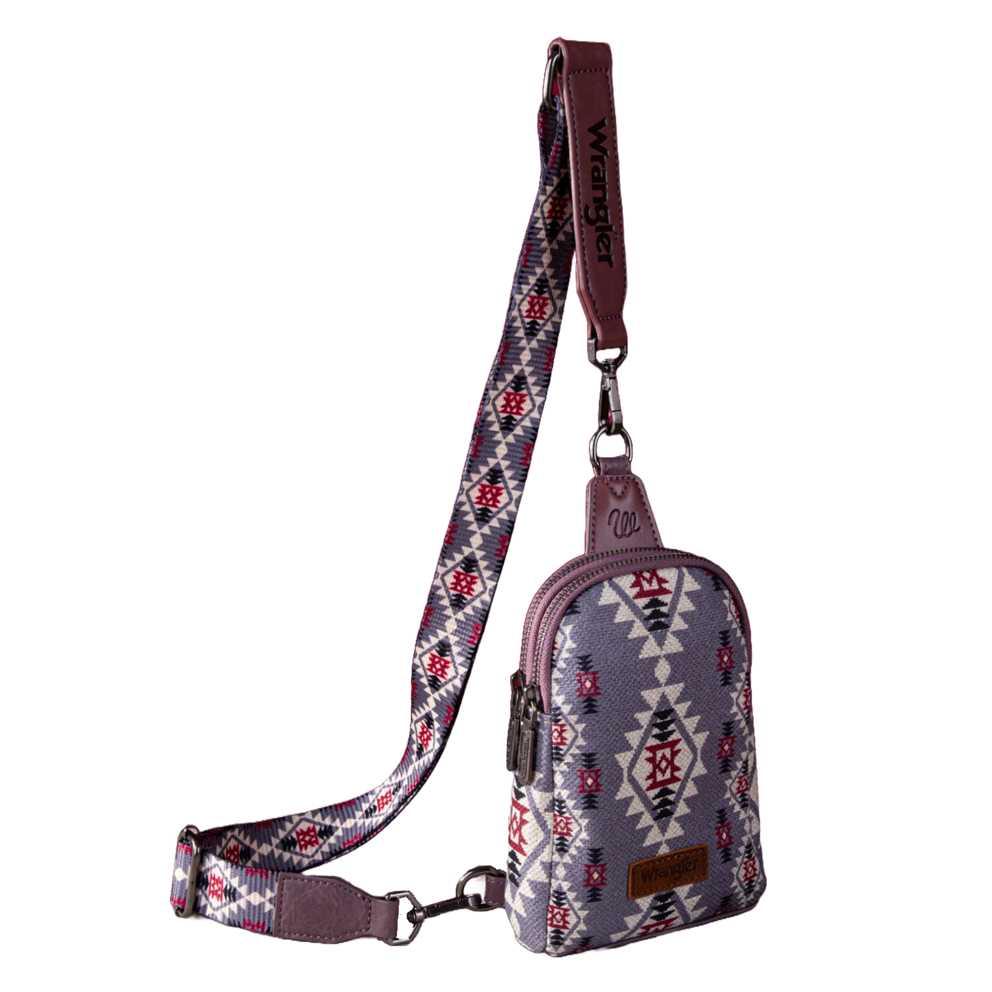 Wrangler Ladies Aztec Lavender Sling Crossbody Bag WG2205-210LV