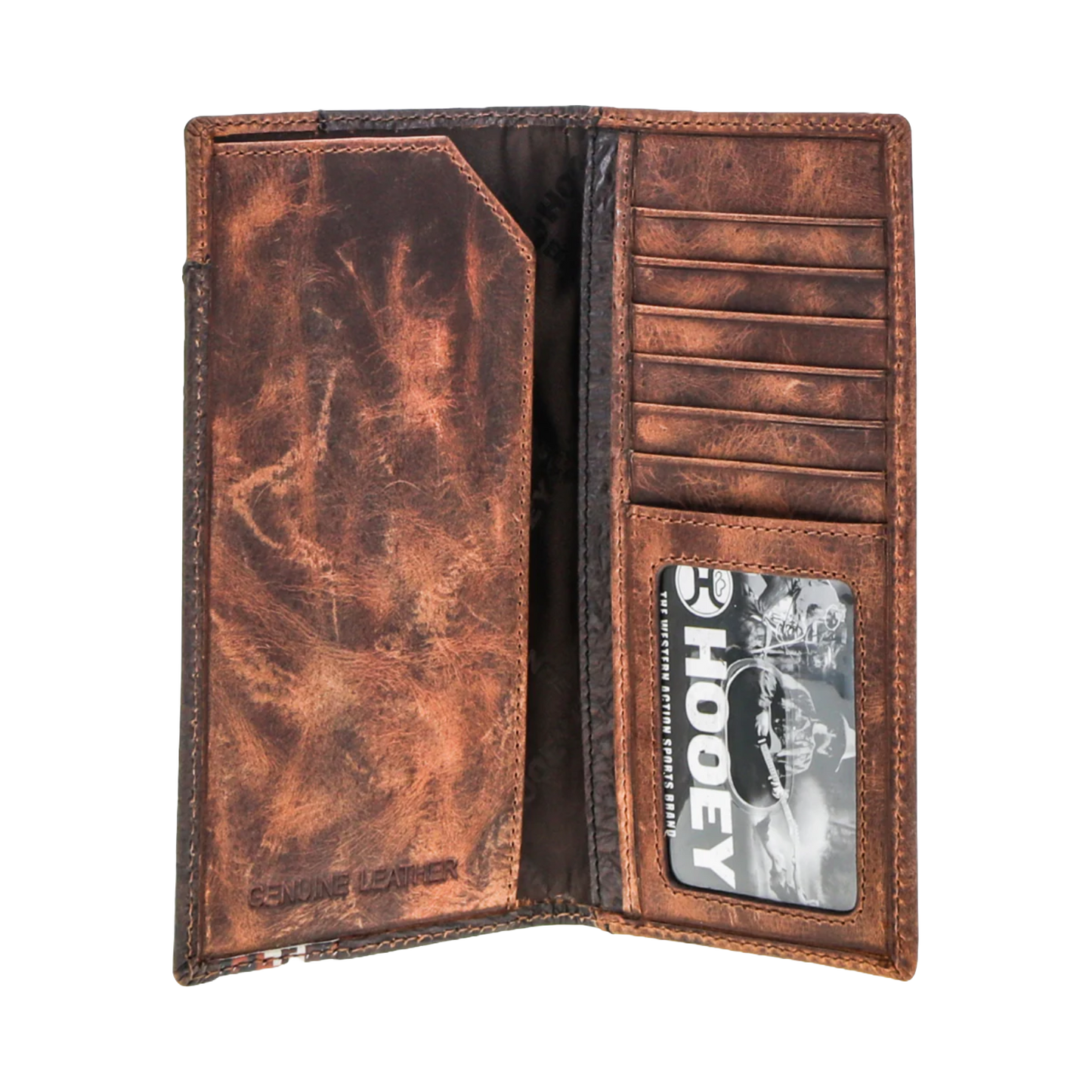 Hooey Tahonta Dark Brown Western Rodeo Wallet RW014-BRTN