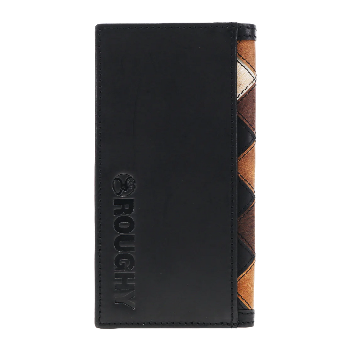 Hooey Smackdown Patchwork Western Black & Brown Wallet RW009-BRBK