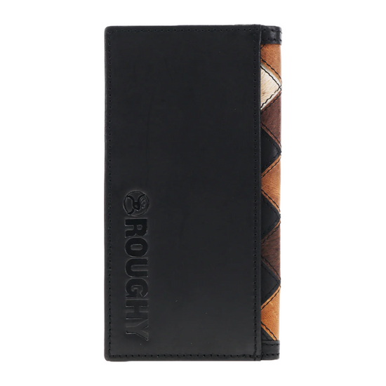 Hooey Smackdown Patchwork Western Black & Brown Wallet RW009-BRBK