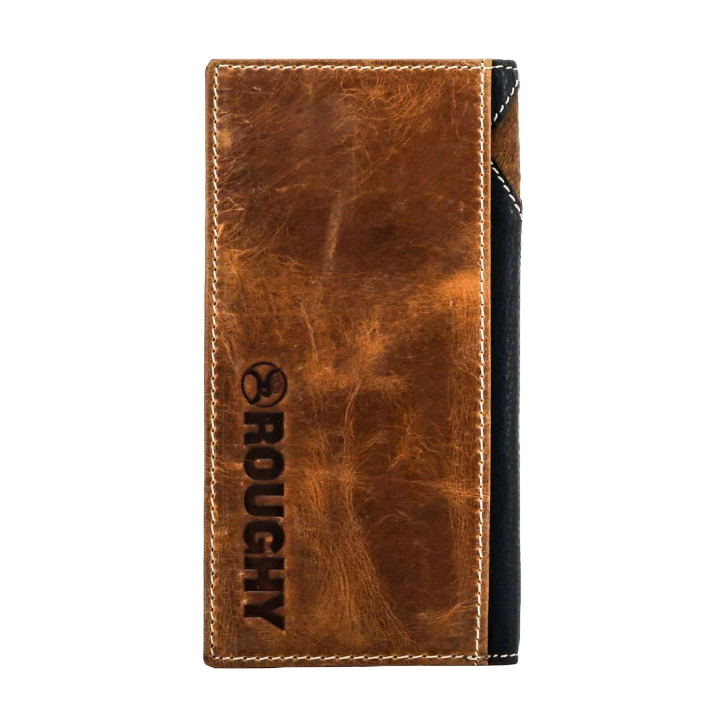 Hooey Roughy Crazy Horse Black & Brown Western Wallet RW004-BKBR