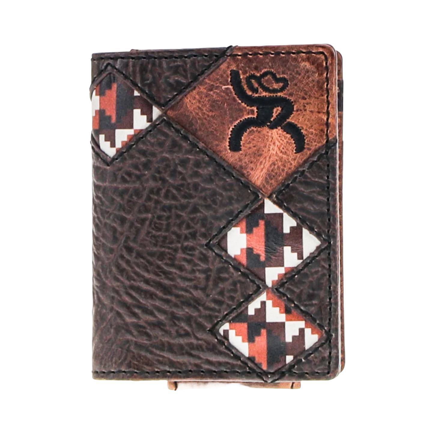 Hooey Tahonta Aztec Dark Brown Western Bifold Wallet RFW014-BRTN