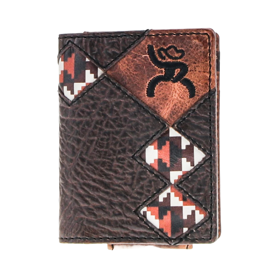 Hooey Tahonta Aztec Dark Brown Western Bifold Wallet RFW014-BRTN