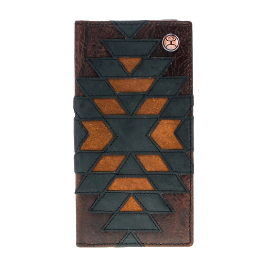 Hooey Kai Brown & Black Western Rodeo Wallet HW031-BRBK