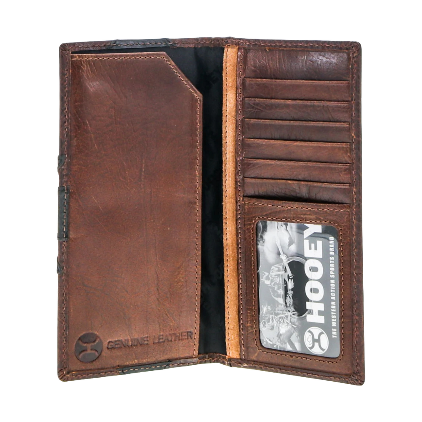 Hooey Kai Brown & Black Western Rodeo Wallet HW031-BRBK