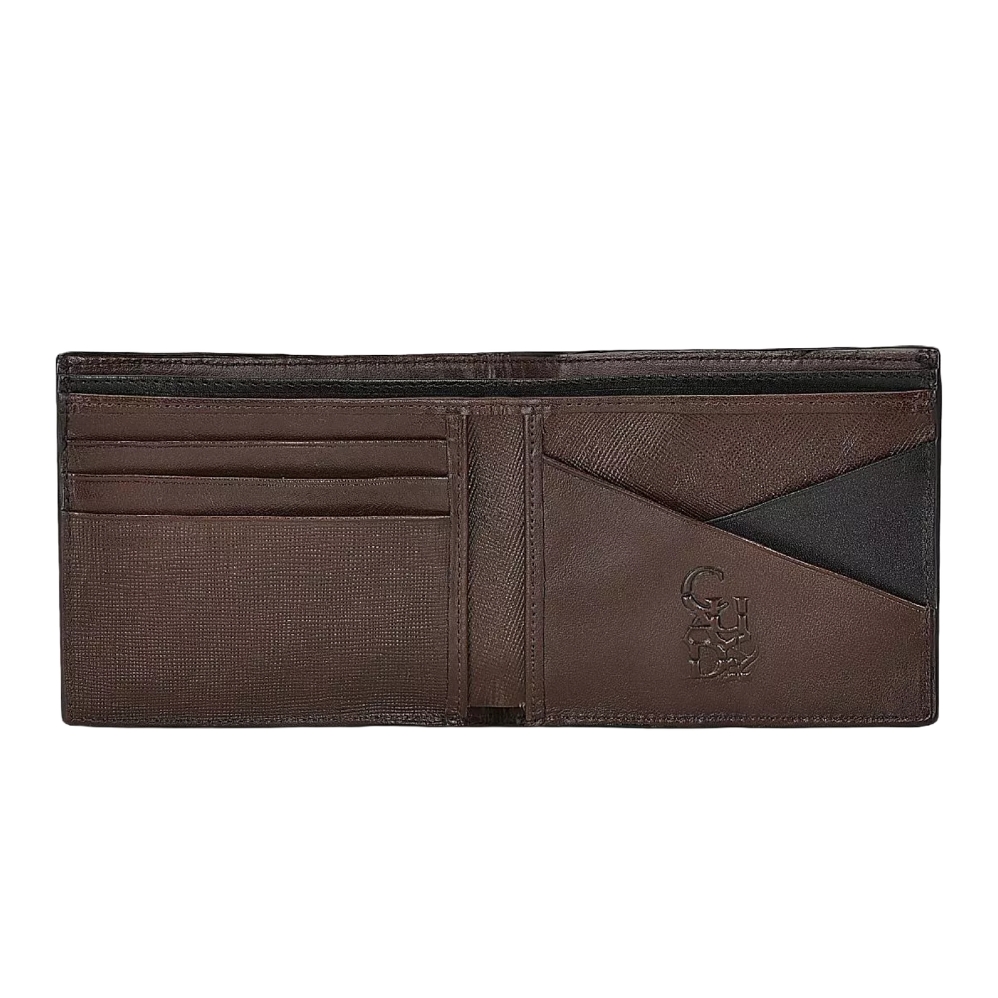 Cuadra Men's Black Niloticus Stitched Wallet DU477