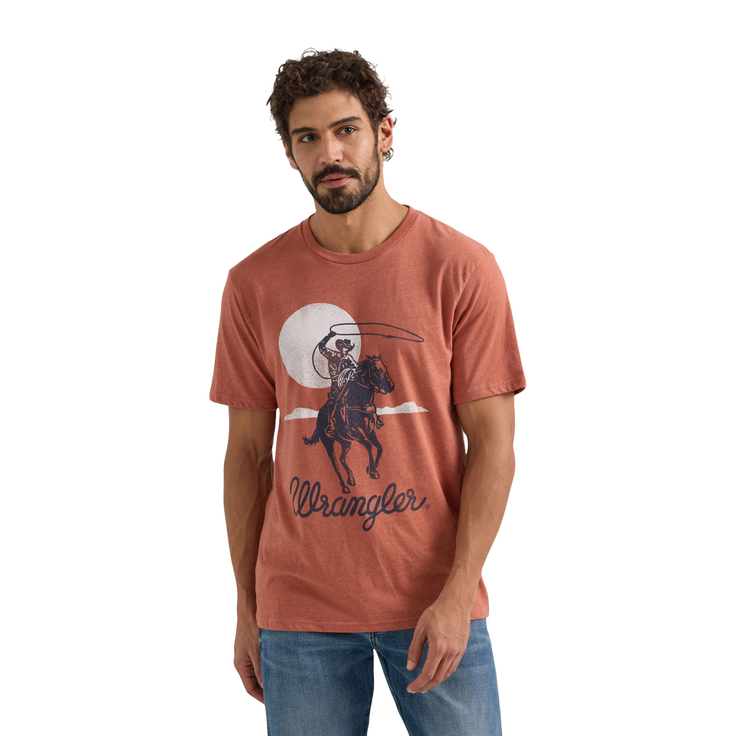 Wrangler Men's Western Redwood Heather Graphic T-Shirt 112350030