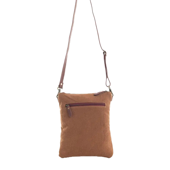Myra Bag Ladies Paisley Pointe Brown Crossbody Bag S-9574