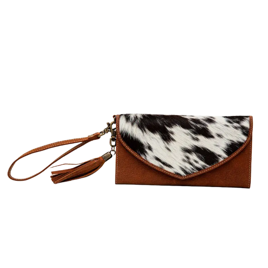 Myra Bag Ladies Article Brown Wristlet Wallet S-6562