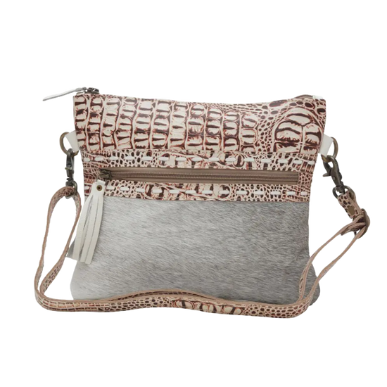 Myra Bag Ladies Smokey Blaze Light Grey Crossbody Bag S-6216