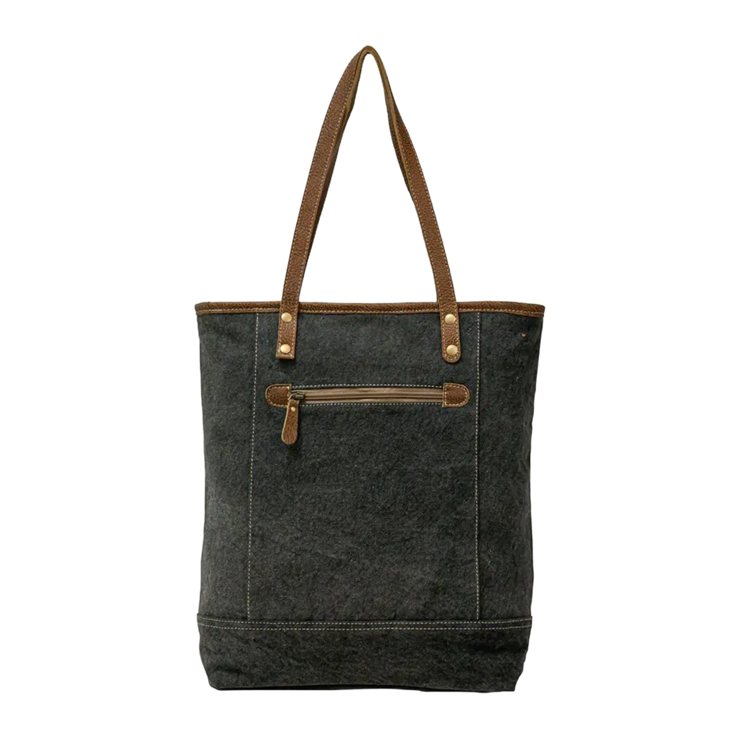 Myra Bag Ladies Sooty Specks Canvas Hairon Tote Bag S 3338