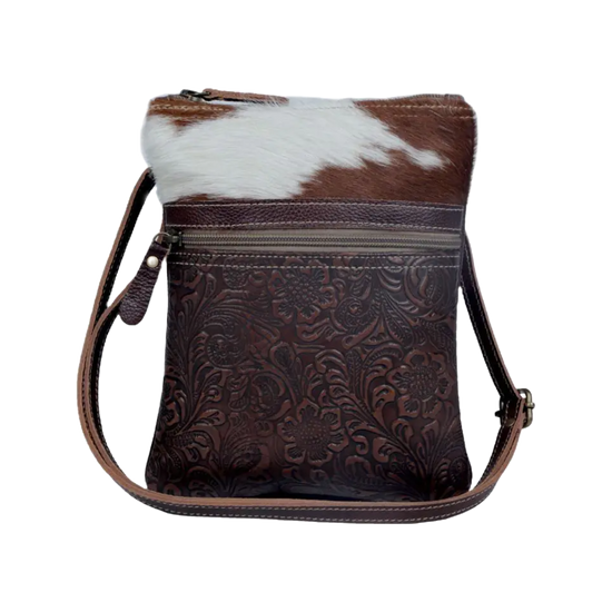 Myra Bag Ladies Tangled Vine Hairon & Leather Crossbody Bag S-3393