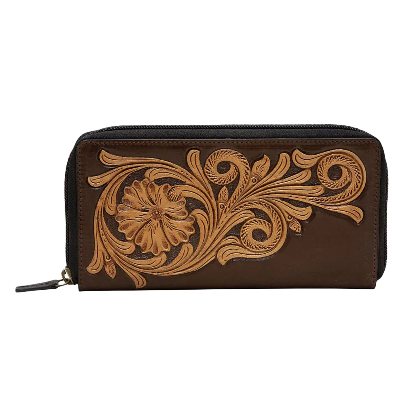 Myra Bag Ladies Maroon Royalty Western Leather Wallet S-5874