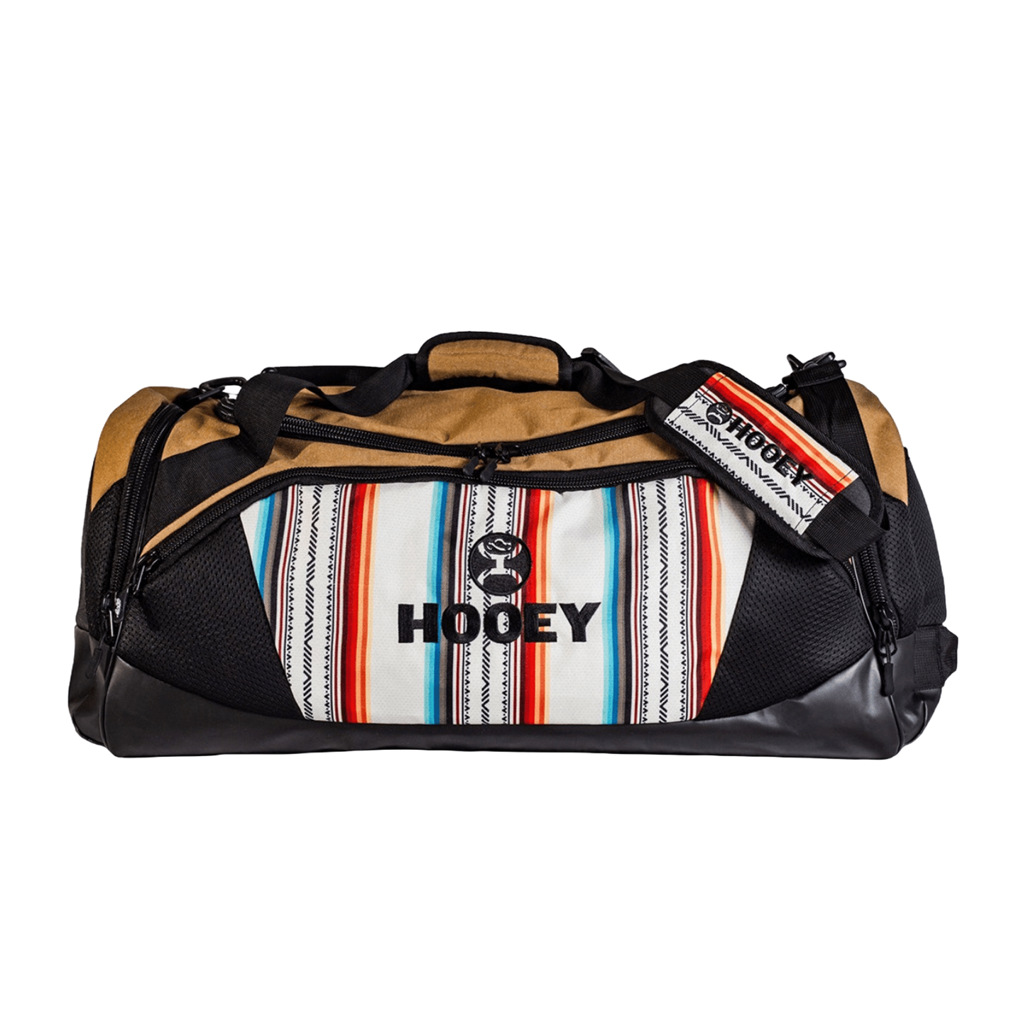 Hooey Competitor Serape Pattern Tan & Black Duffle Bag DB001TNBK