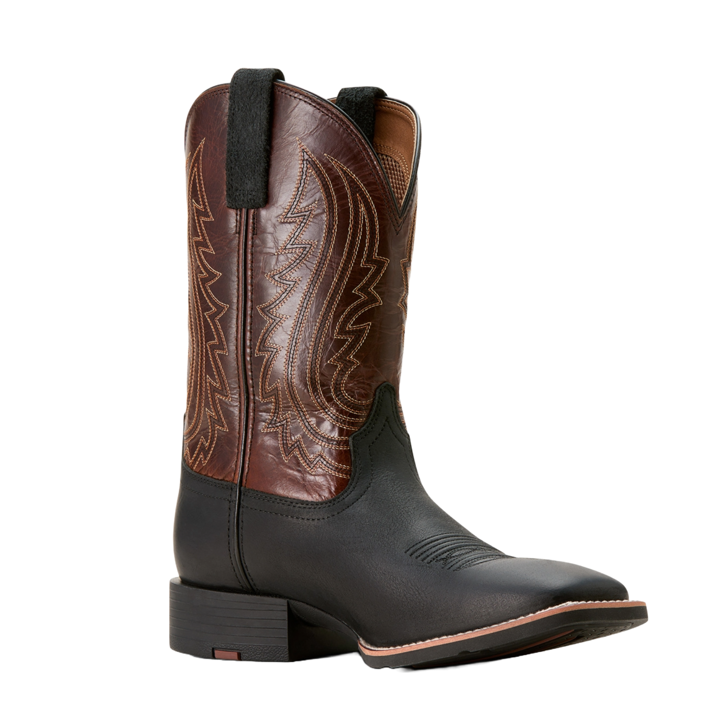 Ariat Men's Sport Big Country Basic Black & Mahogany Cowboy Boot 10053629