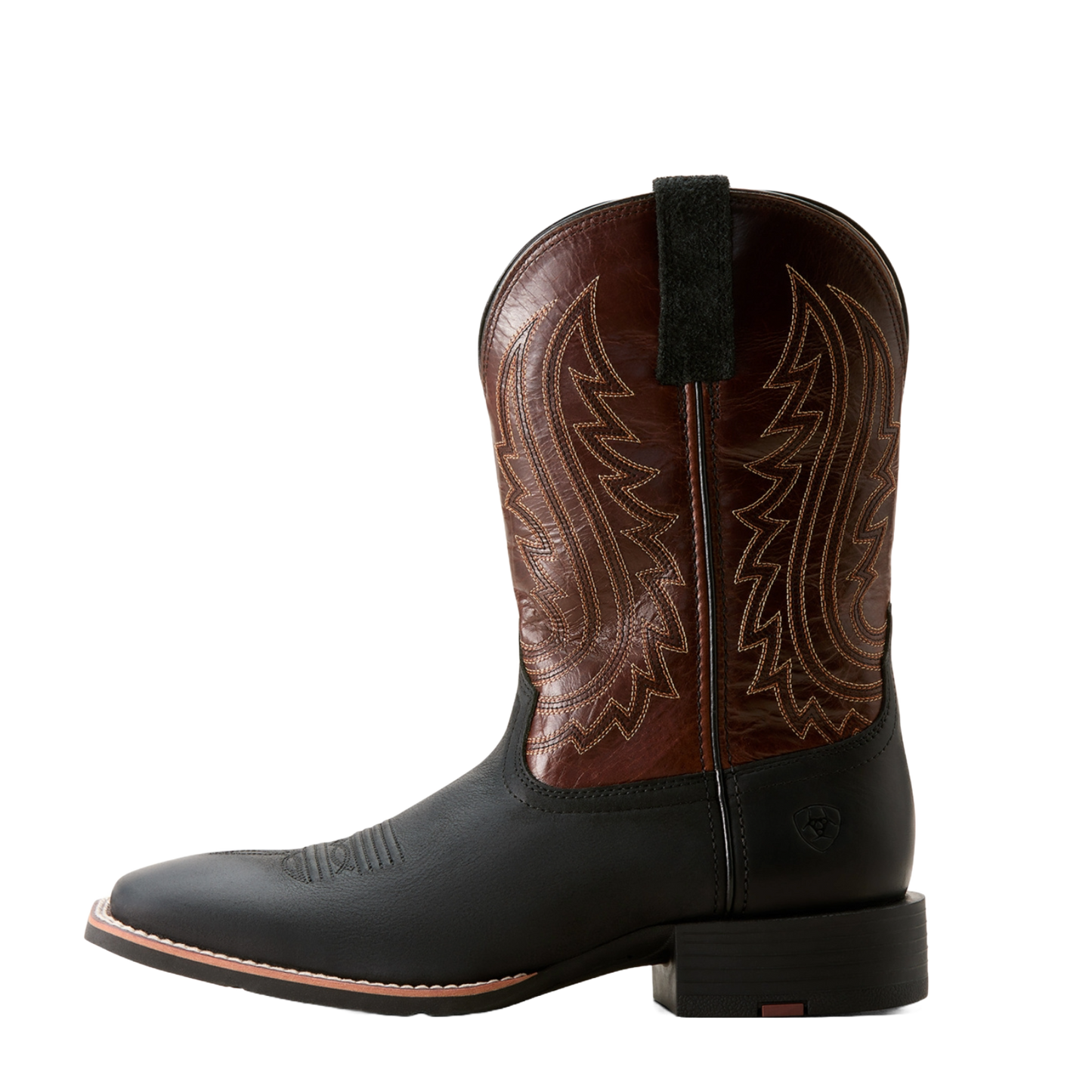 Ariat Men's Sport Big Country Basic Black & Mahogany Cowboy Boot 10053629