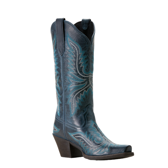 Ariat Ladies Round Up Collins Fresh Denim Western Boots 10053787