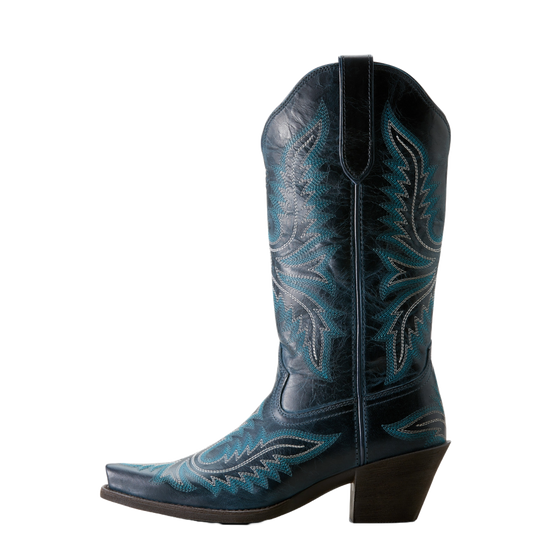 Ariat Ladies Round Up Collins Fresh Denim Western Boots 10053787