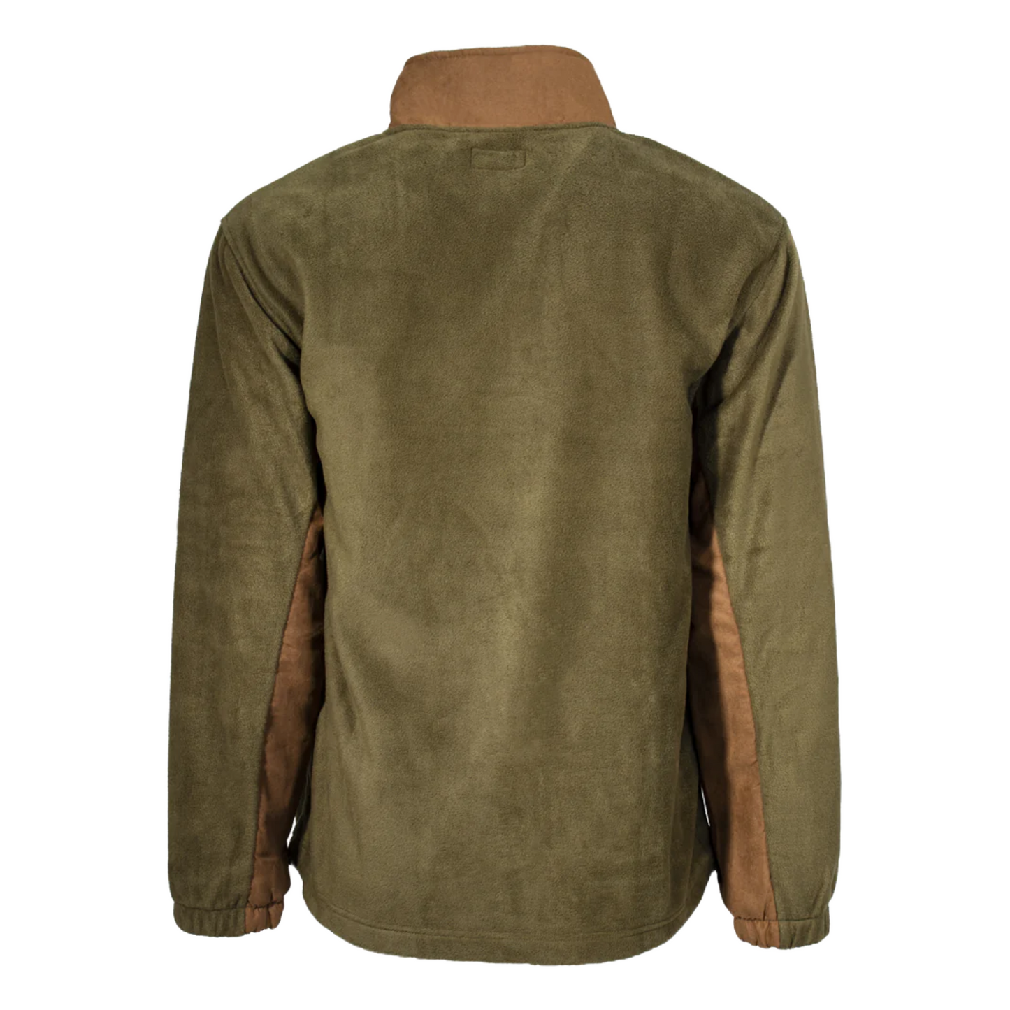 Hooey Men's Fleece Olive Green & Brown Half Zip Pullover HFP008OLBR