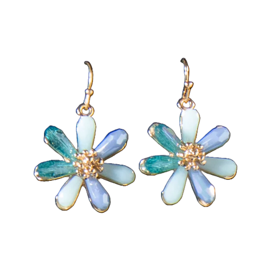 Blazin Roxx Ladies Beaded Flower Earrings 3055827