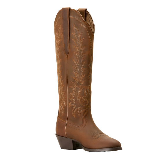 Ariat Ladies Heritage Stretchfit Tall Distressed Brown Western Boots 10053783