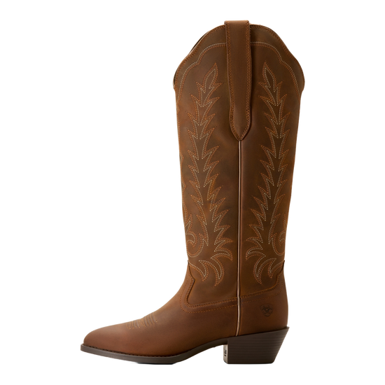 Ariat Ladies Heritage Stretchfit Tall Distressed Brown Western Boots 10053783