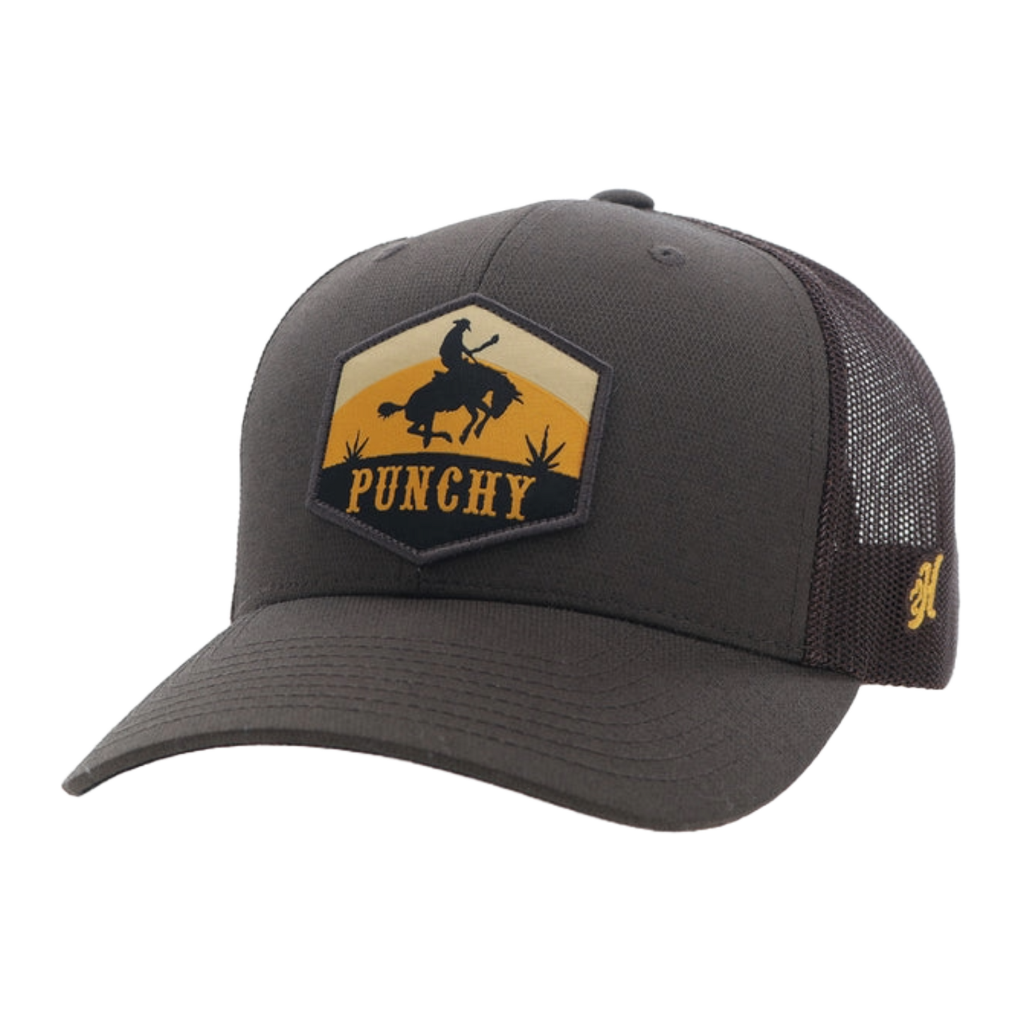 Hooey Ranchero Punchy Graphic Brown Western Trucker Cap 5027T-BR