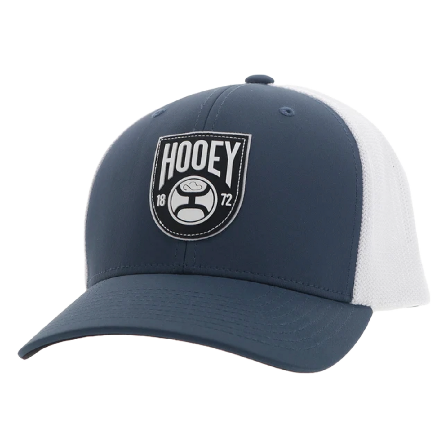 Hooey 'Bronx' Logo Blue & White Trucker Cap 2403T-BLWH