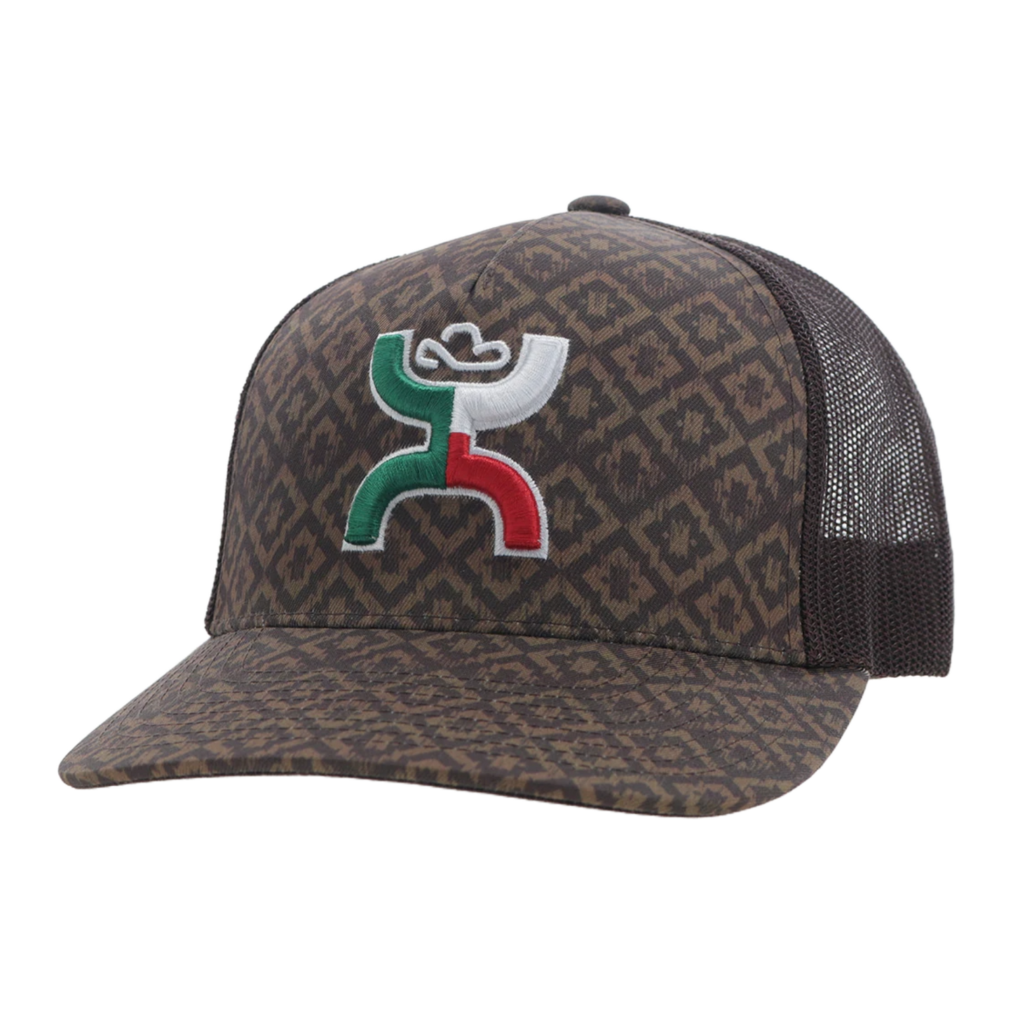 Hooey 'Bosquillas" Hands Up Logo Tan & Brown Trucker Cap 2418T-TNBR