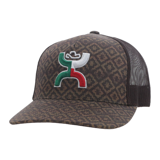 Hooey 'Bosquillas" Hands Up Logo Tan & Brown Trucker Cap 2418T-TNBR