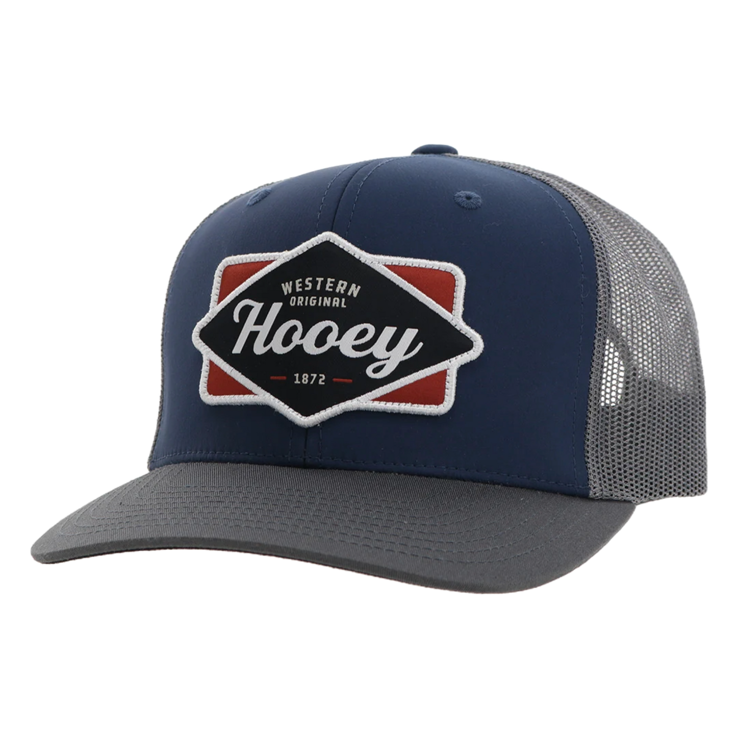 Hooey "Diamond" 6-Panel Navy & Grey Snapback Hat 2422T-NVGY