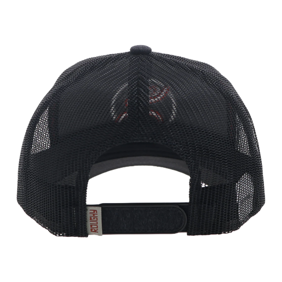 Hooey "Strap" Roughy Charcoal & Black Snapback Hat 4031T-CHBK