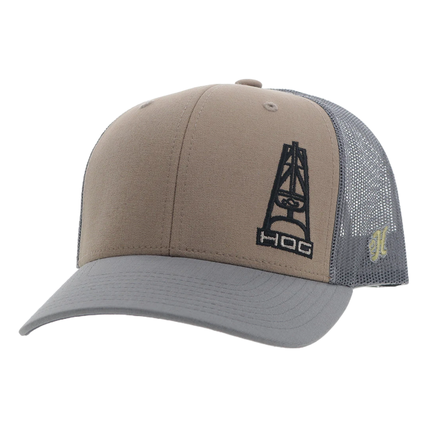 Hooey 'Hog' Tan & Grey Trucker Cap 3029T-TNGY