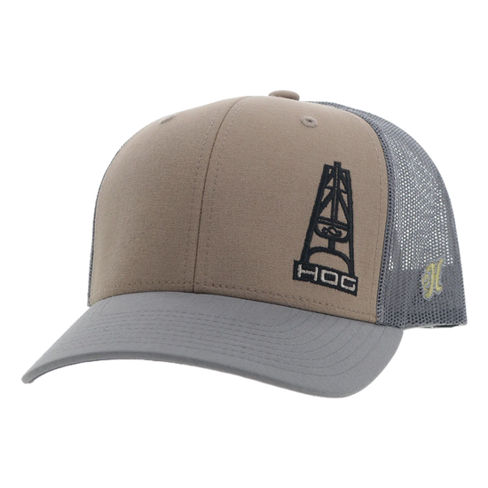 Hooey 'Hog' Tan & Grey Trucker Cap 3029T-TNGY