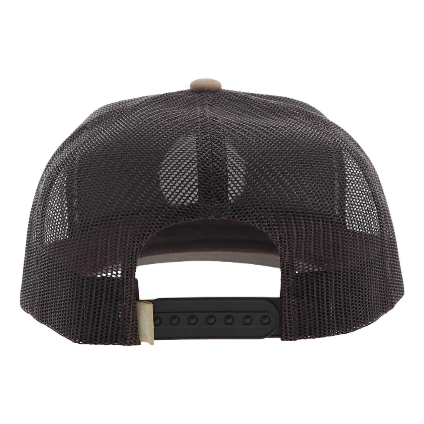 Hooey 'Rose' Hog Black Patch Logo Tan & Brown Trucker Cap 3027T-TNBR