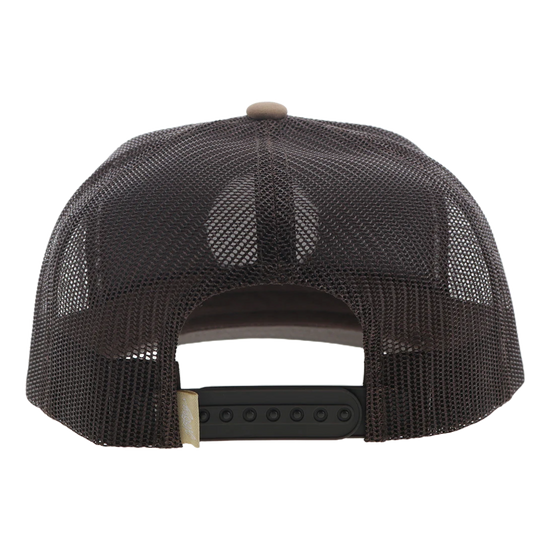 Hooey 'Rose' Hog Black Patch Logo Tan & Brown Trucker Cap 3027T-TNBR