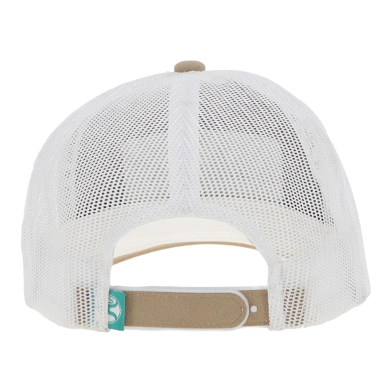 Hooey "Rank Stock" 5-Panel Tan & White Snapback Hat 2461T-TNWH