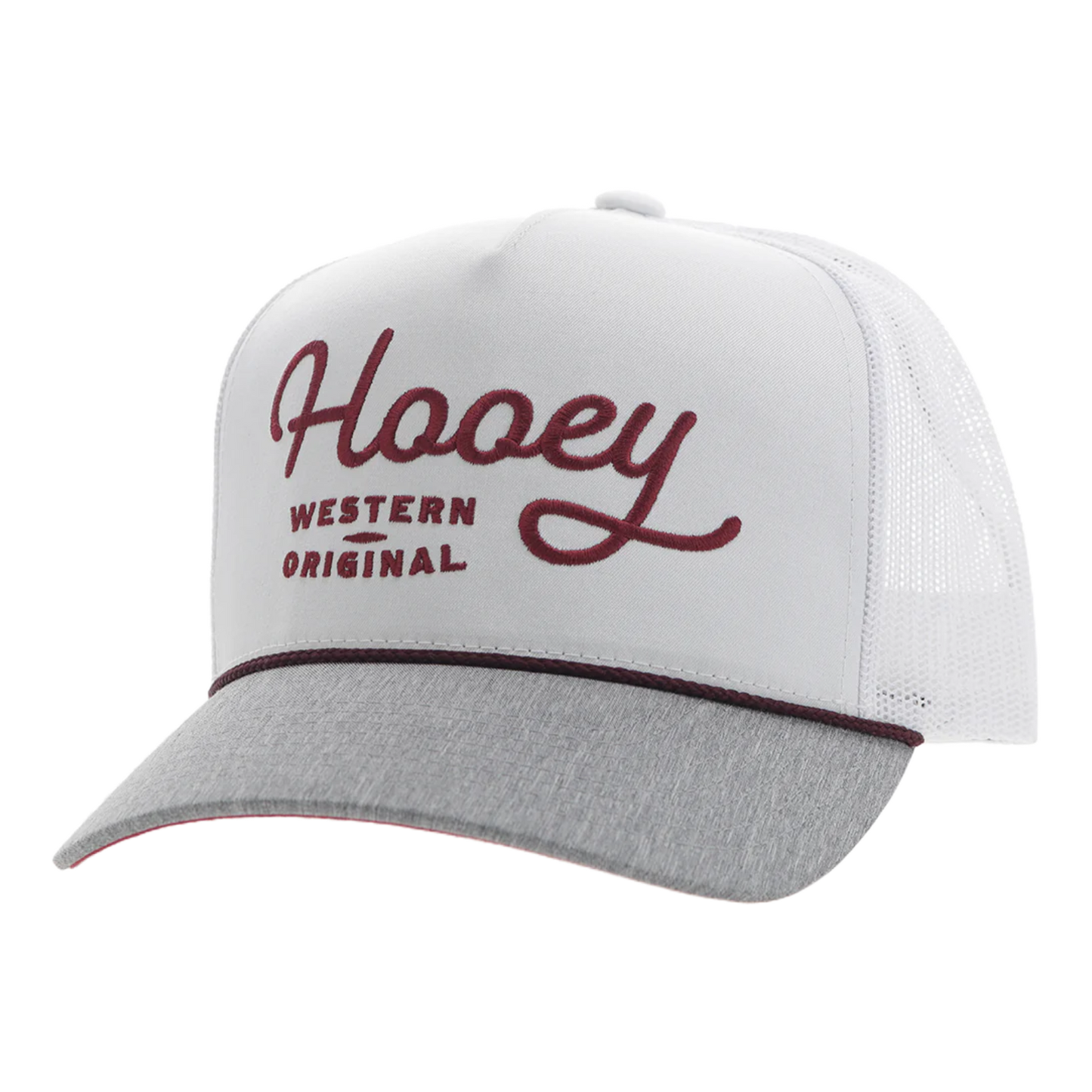 Hooey Men's "OG" 5-Panel White Snapback Hat 2460T-WH