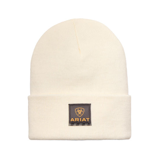 Ariat Men's Rebar Natural White Work Beanie 10053448