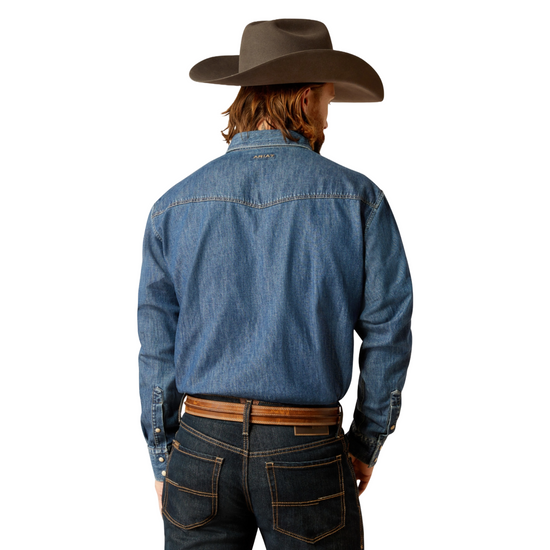 Ariat Mens Team Denim Long Sleeve Shirt 10051867