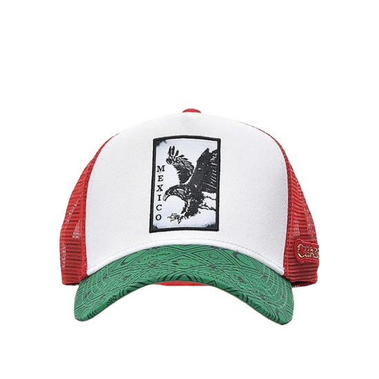 Cuadra Men's Mexico Embroidery Eagle Graphic Cap CC112