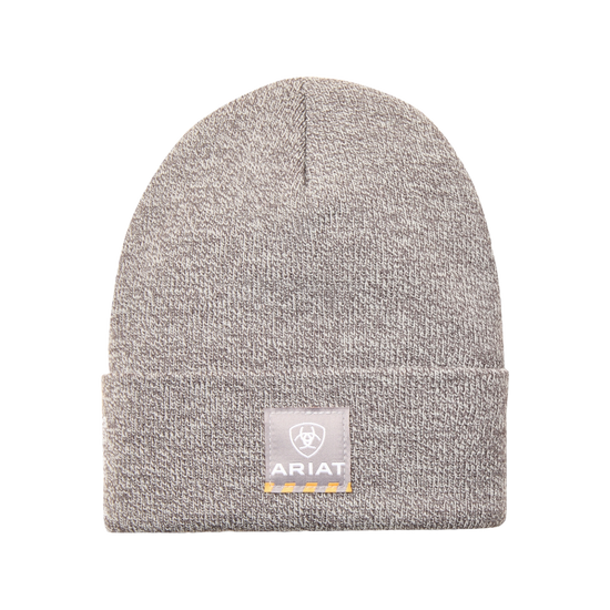 Ariat Ladies Rebar Watch Light Grey Heather Beanie Cap 10053439