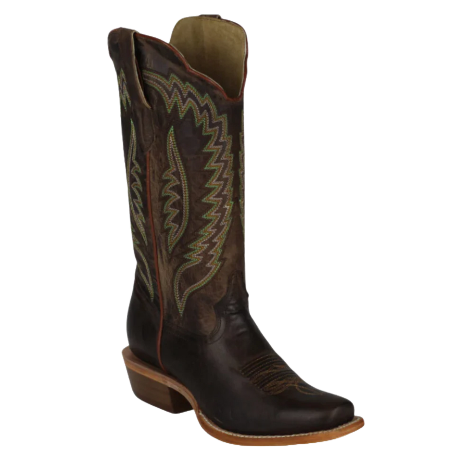 R Watson Ladies Embroidered Mad Brown Western Boot WRL0001-1