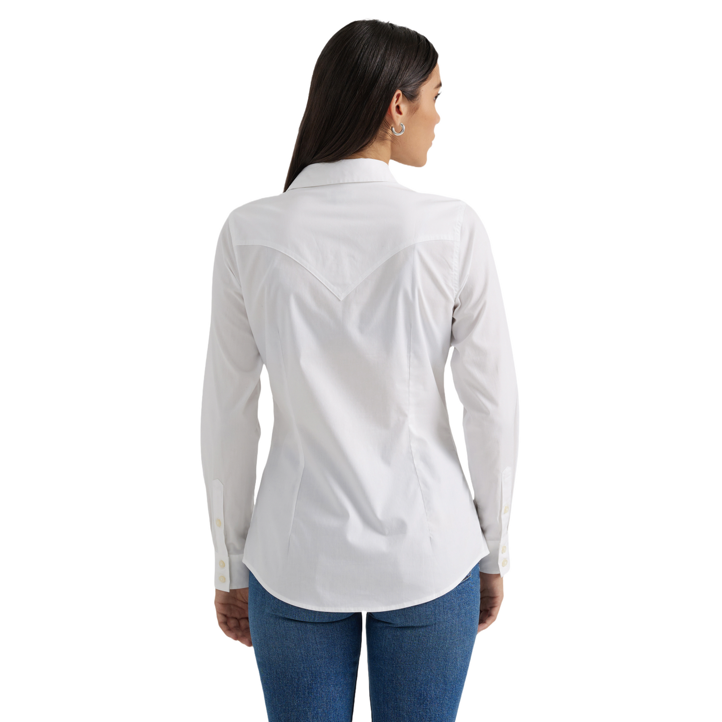 Wrangler Ladies Retro® Western Button Down White Shirt 112358013