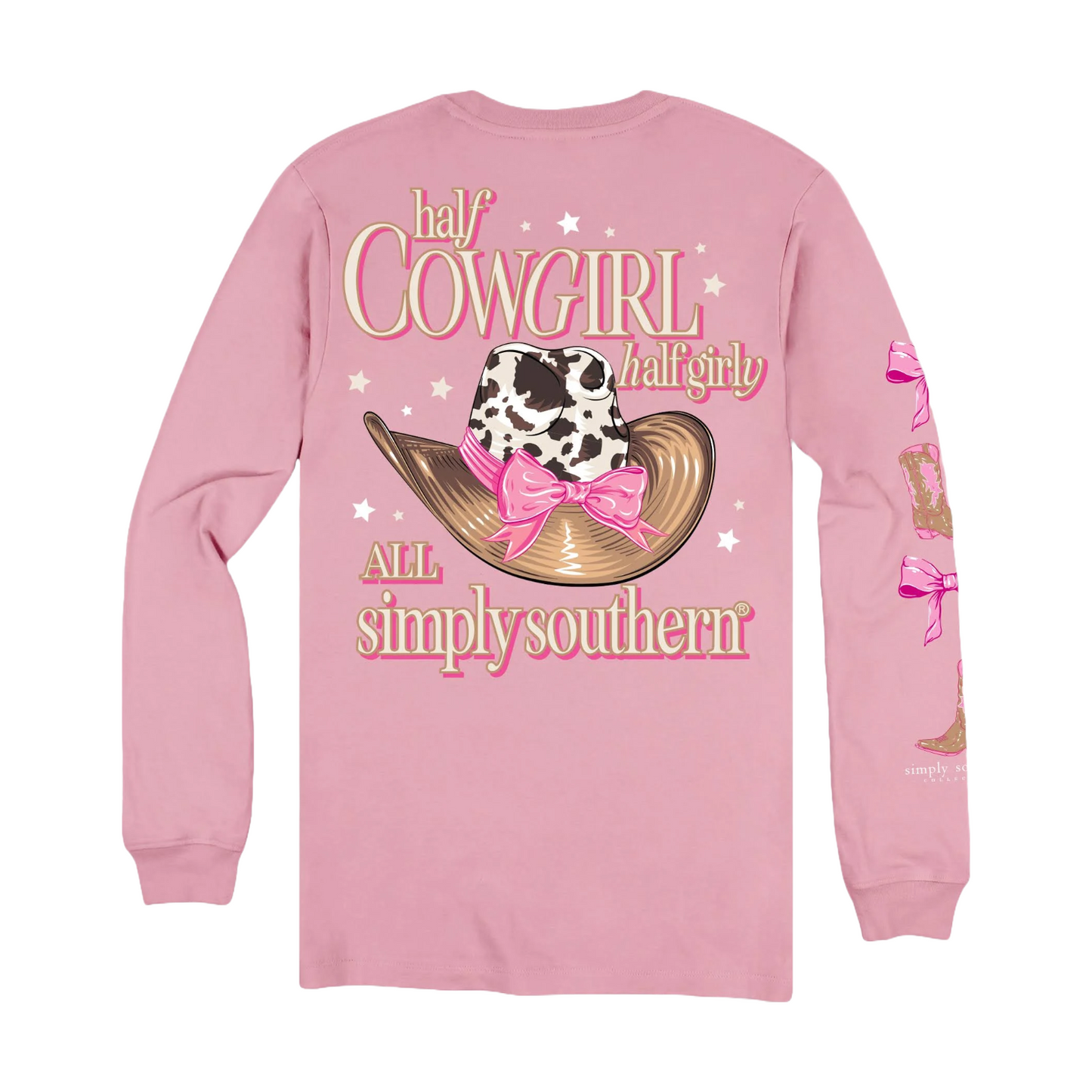 Simply Southern Ladies Pink Girly Candy T-Shirt LS-GIRLY-CANDY