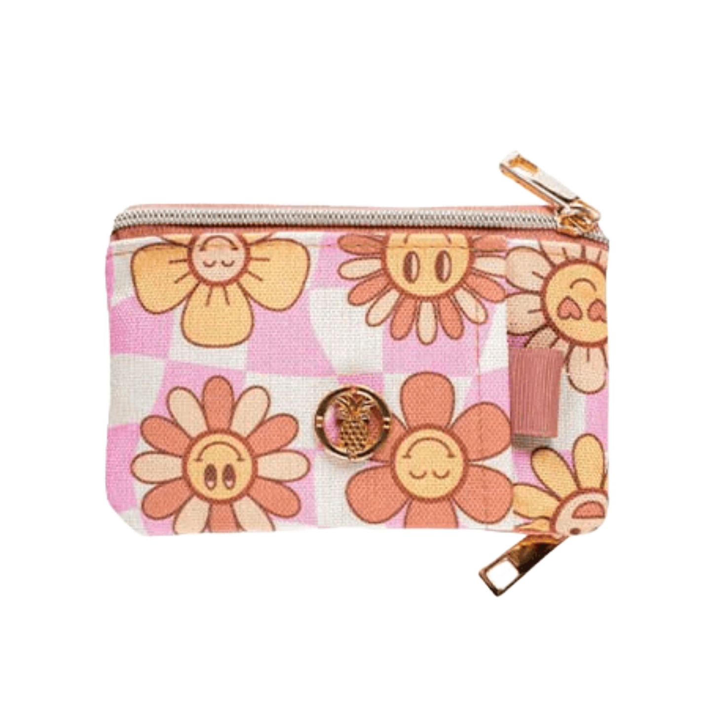 Simply Southern Ladies Groovy Flower Zip Wallet 0224-BAG-ZIPWLT-GRVYFLWR