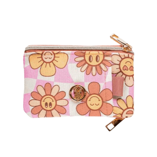 Simply Southern Ladies Groovy Flower Zip Wallet 0224-BAG-ZIPWLT-GRVYFLWR